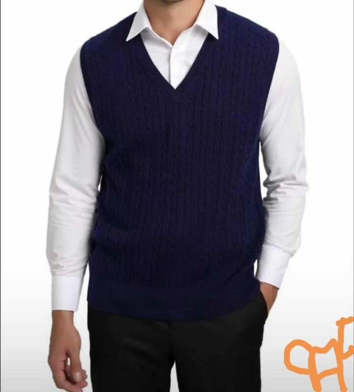 Pull sans manches élégant homme