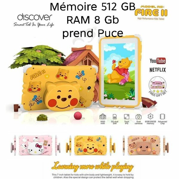 Tablette Enfant 512GB 7 Pouces