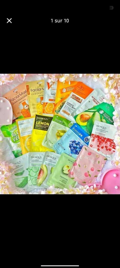 Masques de beauté variés