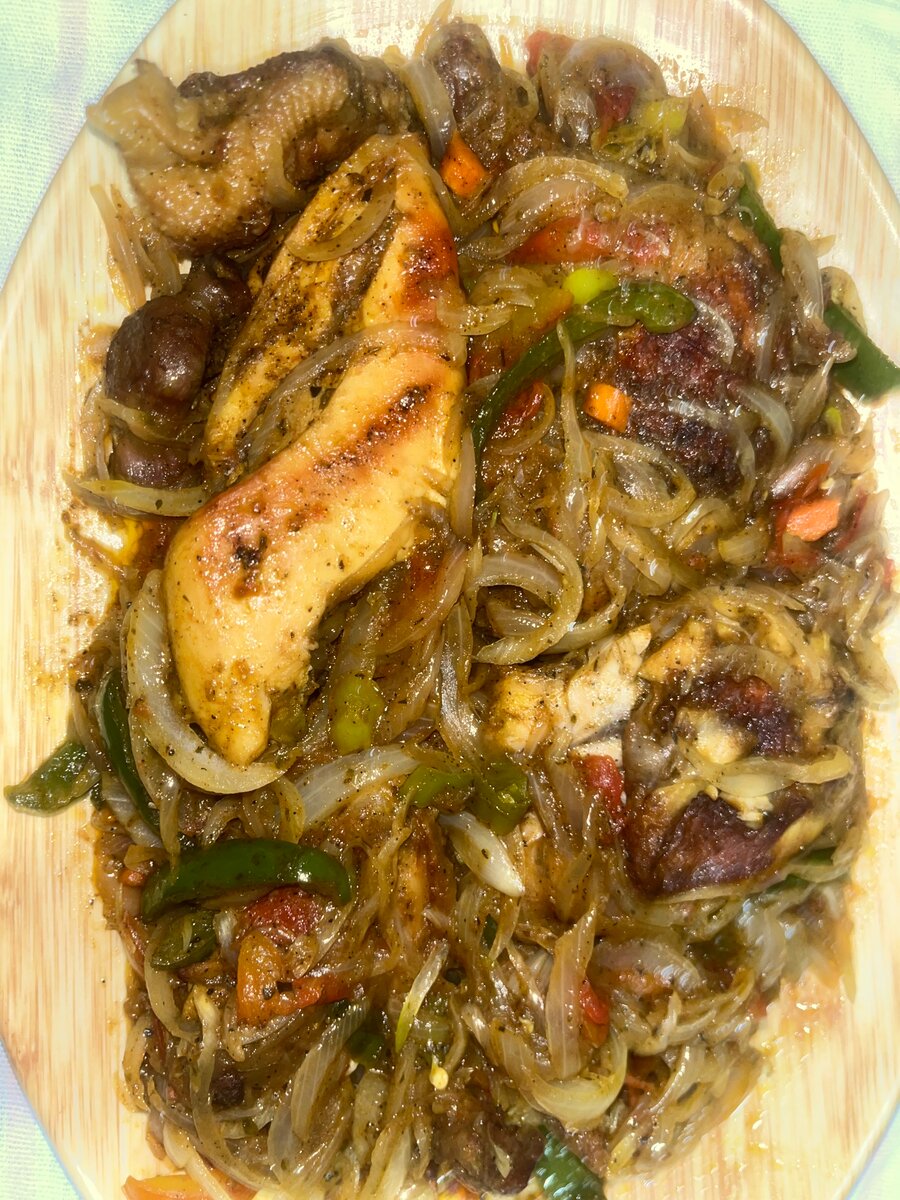 Poulet Sautés (1/4) + Attieke