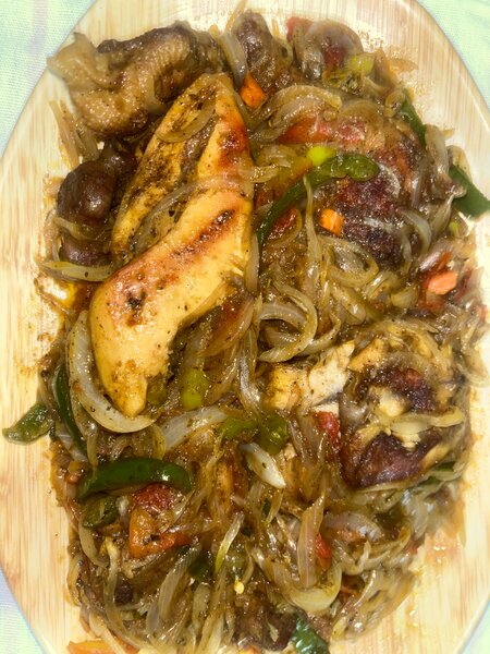 Poulet Sautés (1/4) + Attieke