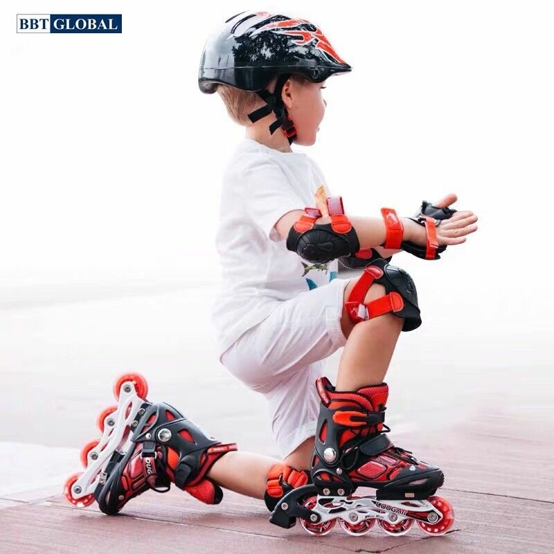 Rollers en ligne pour enfants avec kit de protections