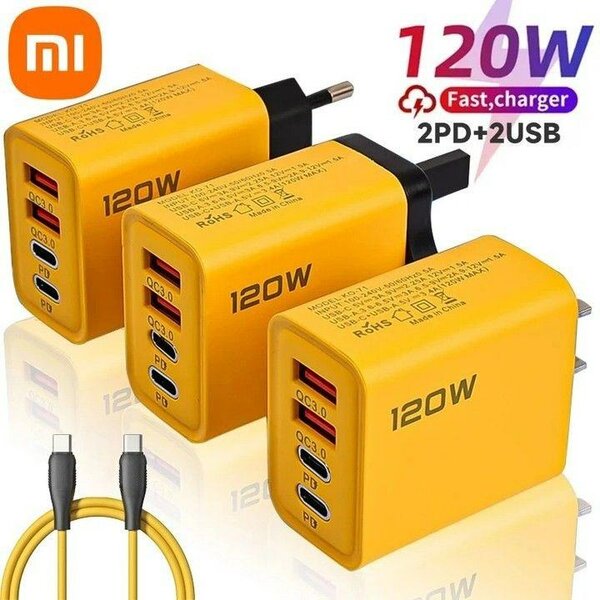 Chargeur rapide 120W 2PD+2USB