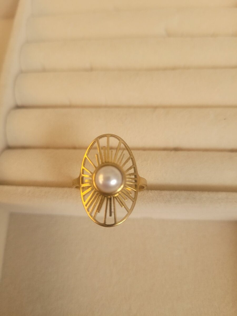 Bague élégante en acier inoxyd