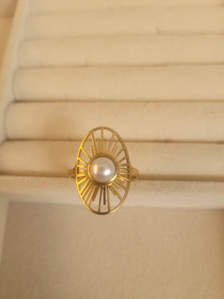 Bague élégante en acier inoxyd