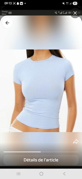 T-shirt ajusté femme