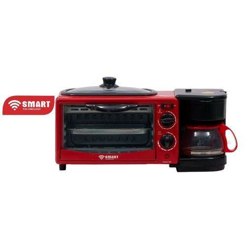 Four multifonction rouge 3 en 1