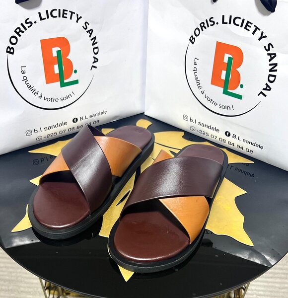 Sandales Homme Élégantes en Cuir