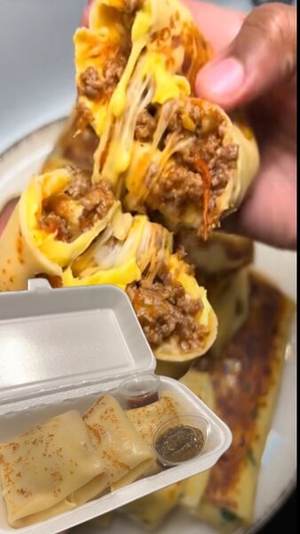 Mini Crêpes jambon fromage