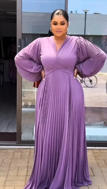 Women's long dress purple