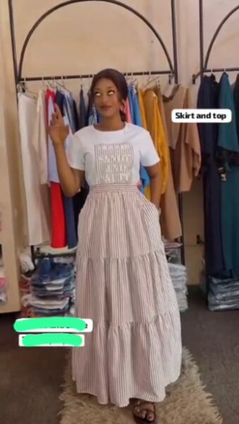 Ensemble chic jupe longue