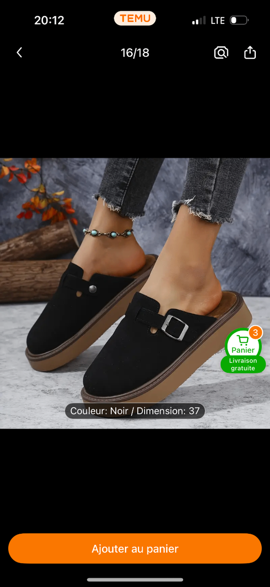 Sabots Chics en Suède Femme