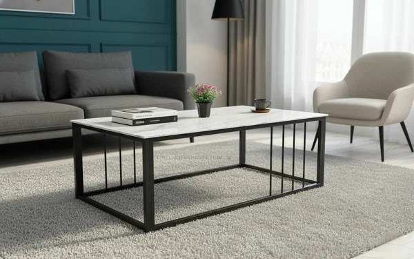 Table basse moderne marbre