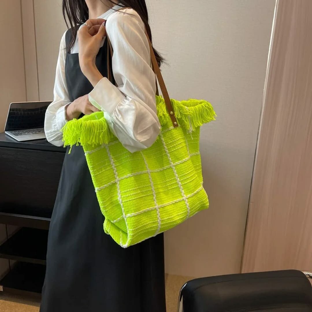 Sac cabas en toile colorée