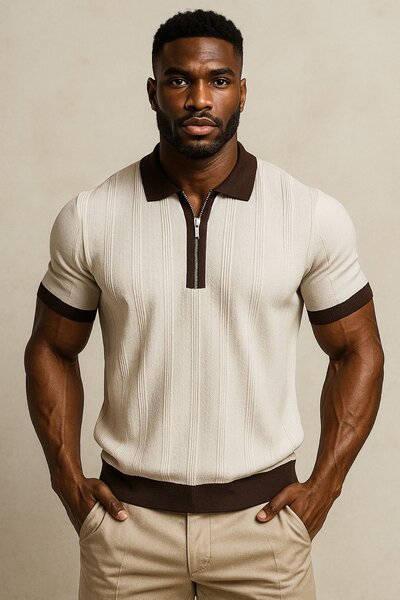 Polo à manches courtes élégante