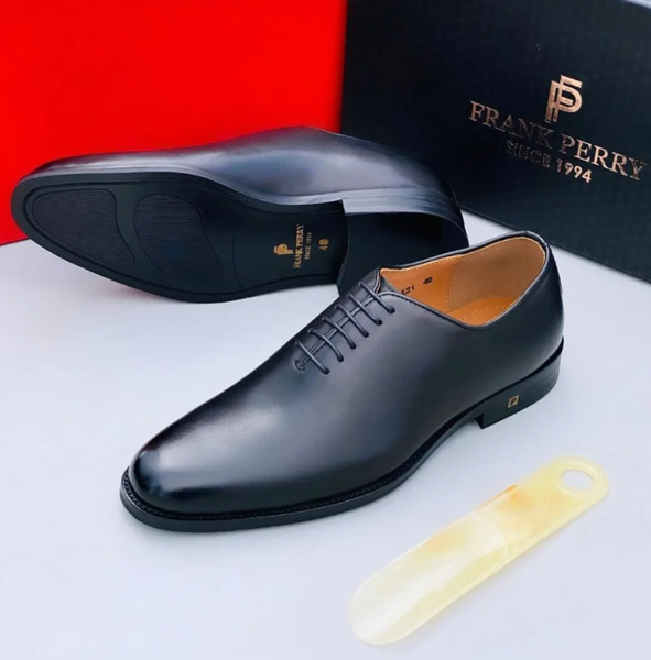 Men's shoes black Frank Perry