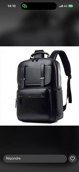 Sac à dos en cuir élégant