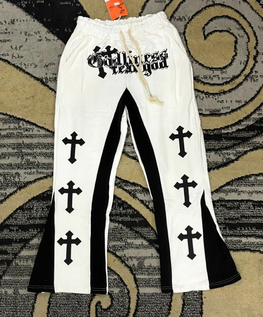 Pantalons gothiques croix style streetwear