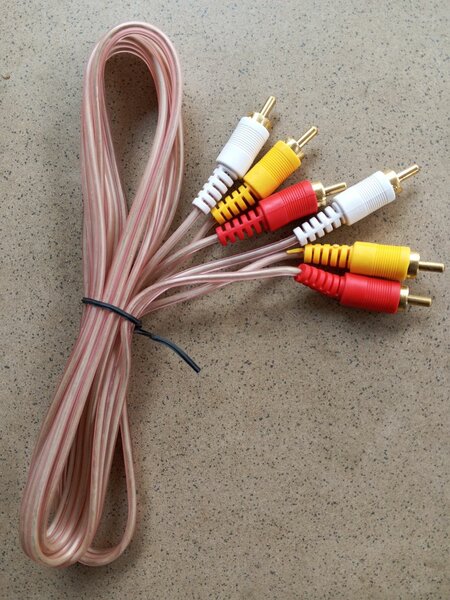 Câble RCA 3 canaux avec connecteurs dorés