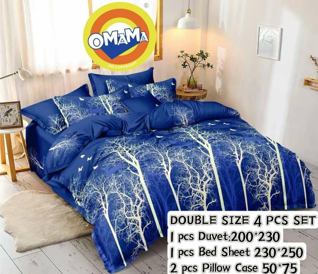 2 super king size bedsheet with 5 pillow cases