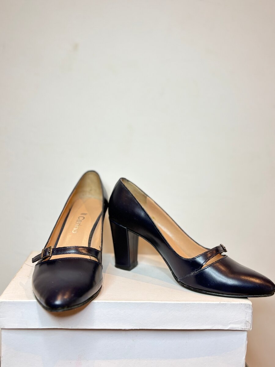 Escarpins élégants en cuir noir