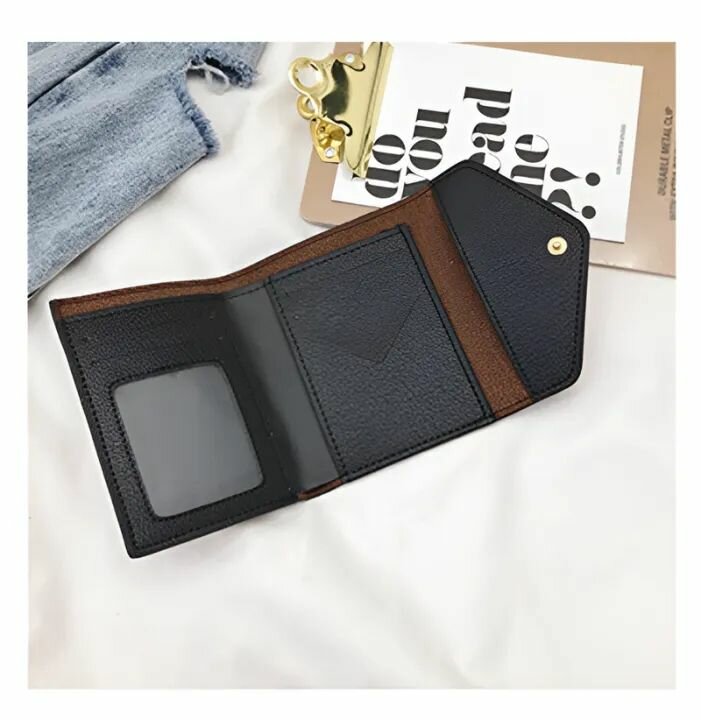 Women's Leaf Accent Mini Wallet  Stylish Small Coin Purse w