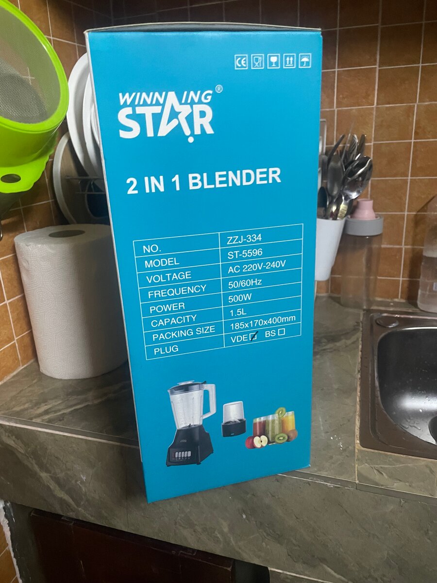 Winning Star 2-in-1 Blender