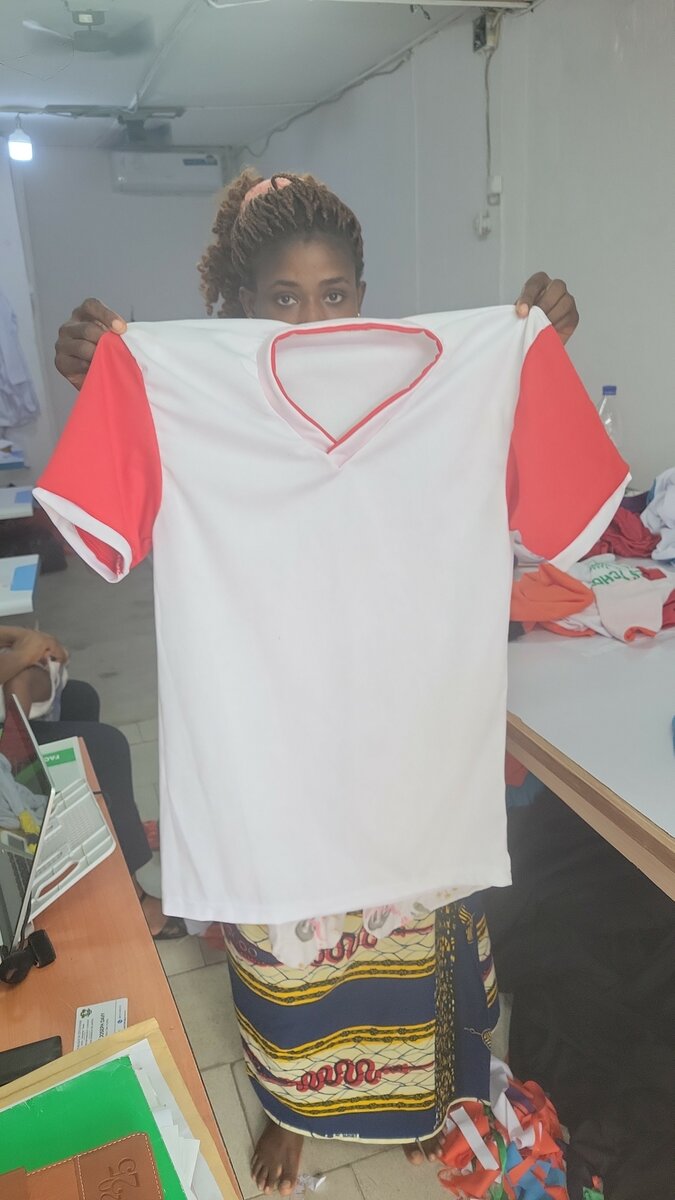 Maillot de sport bicolore