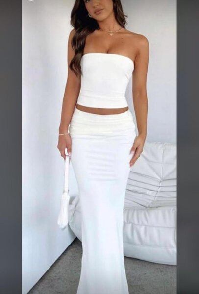 Robe de soirée blanche élégante