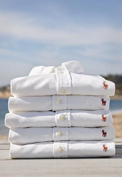 Polo T-shirts long sleeve (White)