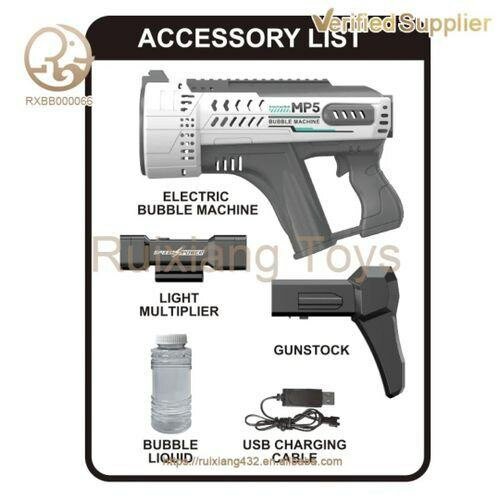 Pistolet électrique à bulles