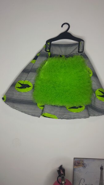 Jupe pagne évasée imprimée