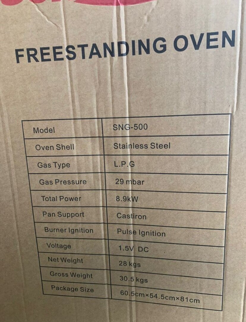 60 x 60 Burner with Oven