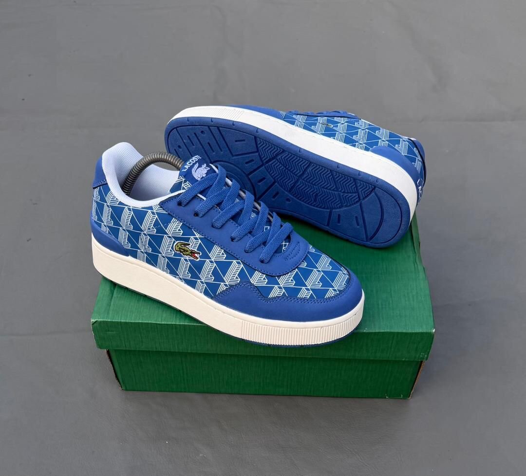Baskets Lacoste Bleu à Motifs