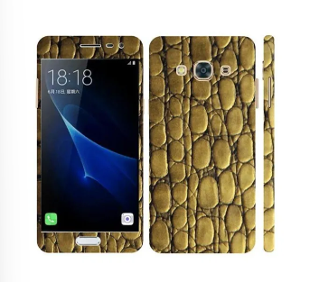 Samsung Galaxy J3 Pro Golden Snake Leather Texture Mobile Skin