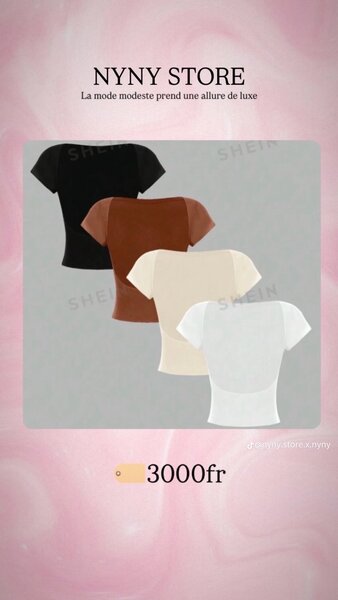 Top court femme couleurs variées