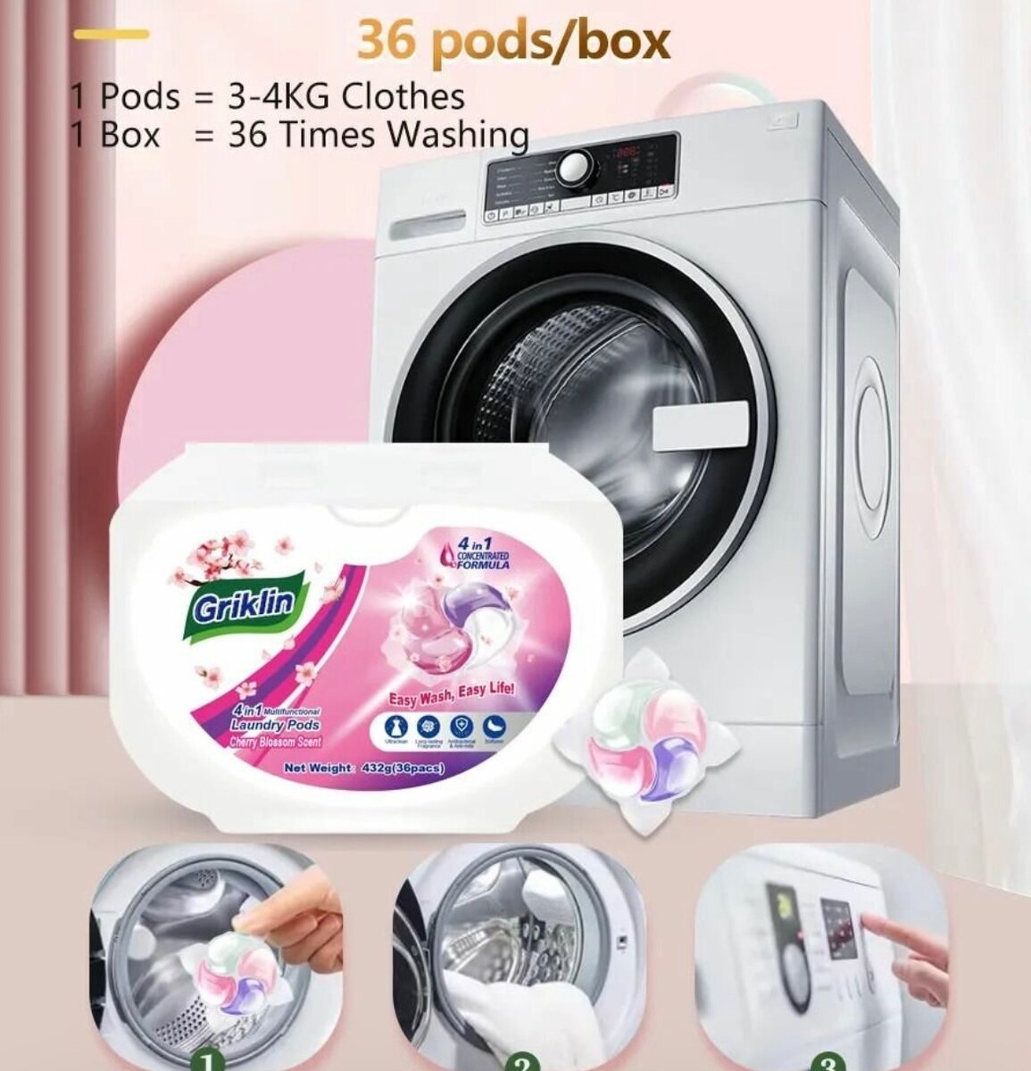 Capsule à lessive 4 en 1