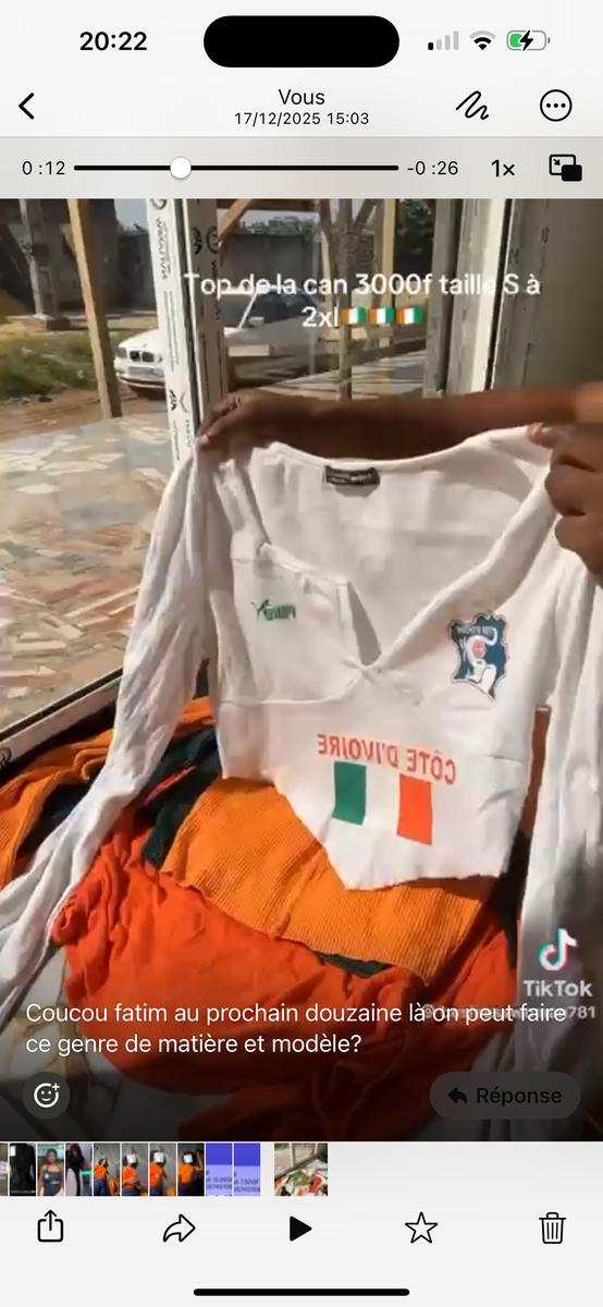 T-shirt Équipe Côte d'Ivoire