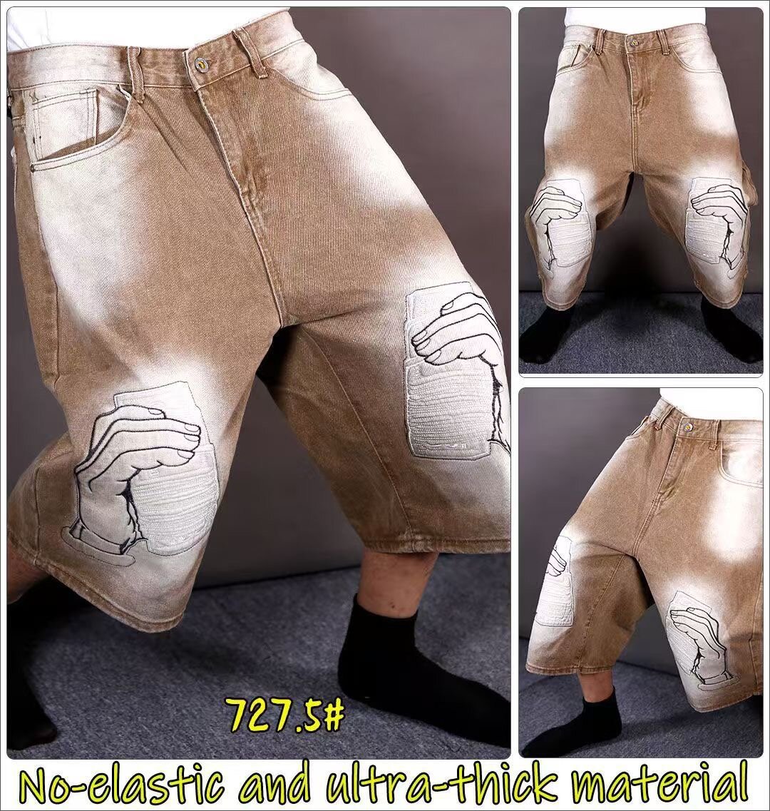 Shorts en jean haute résistance