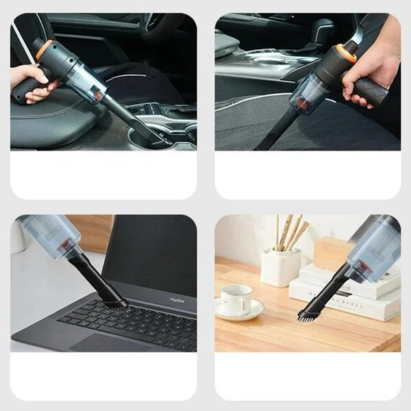 Wireless Car Vacuum Cleaner 6000Pa Cordless Handheld Cleanin