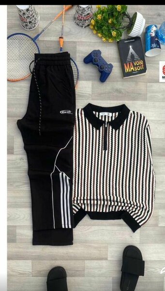 Ensemble de sport homme - Survêtement rayé