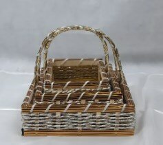 Beautiful Gift Baskets, Set Of 3 Basket ( 6,8,10 inches Basket )