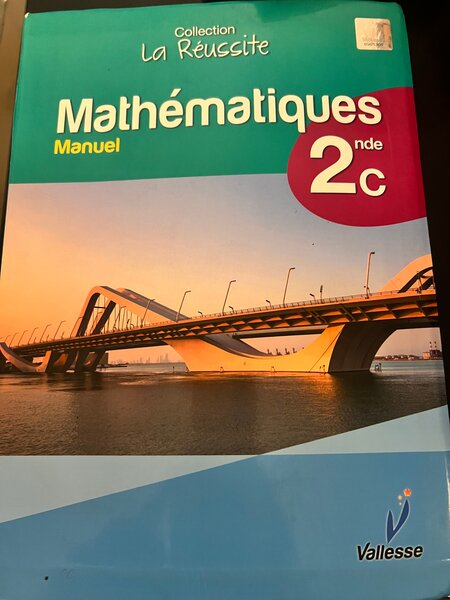 Manuel de Mathématiques 2e