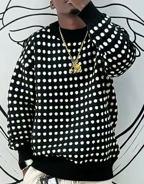 Pull à pois élégant