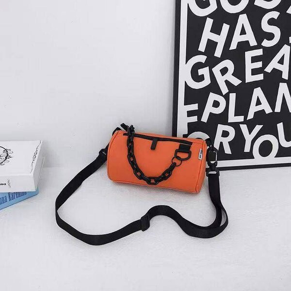 Sac bandoulière orange tendance