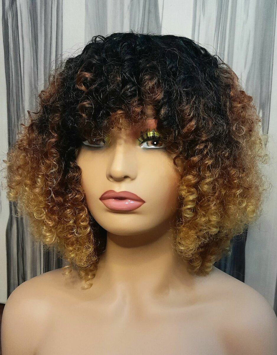 Afro fringe wig