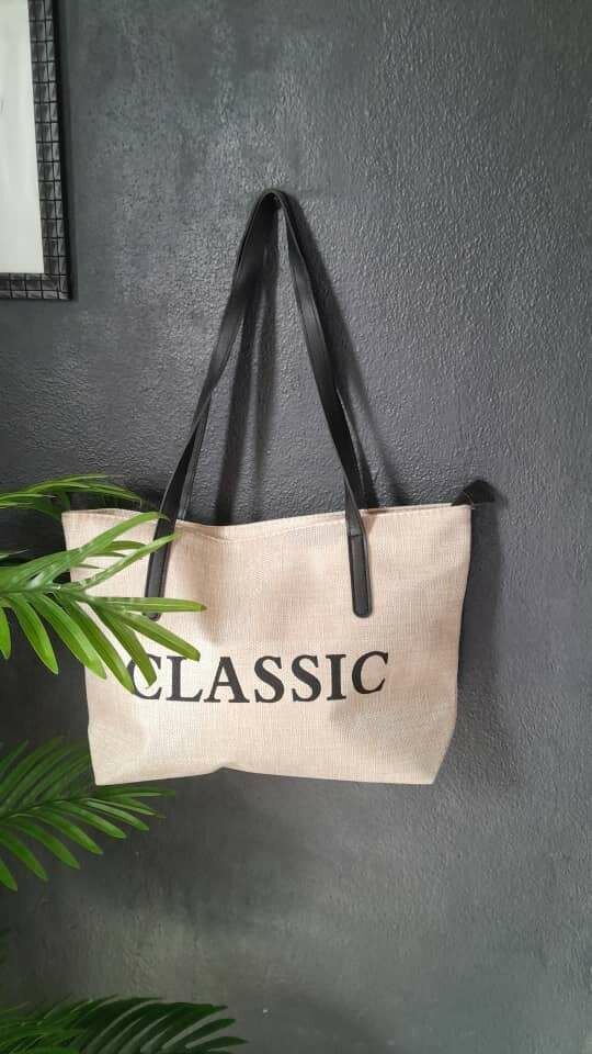 Sac cabas en toile classique