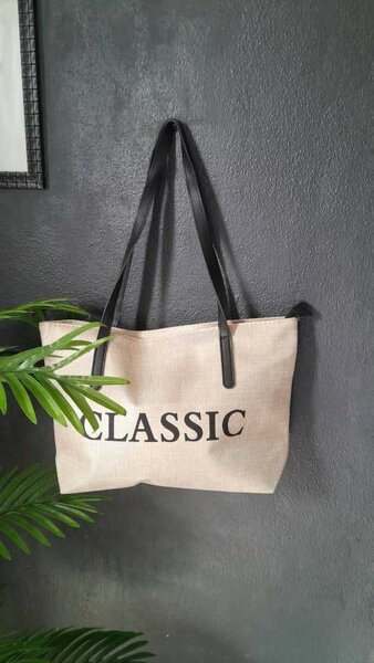 Sac cabas en toile classique