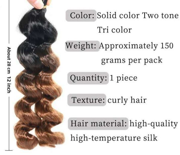 Italy curl hair extension