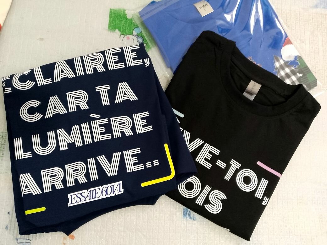 T-shirt imprimé inspirant